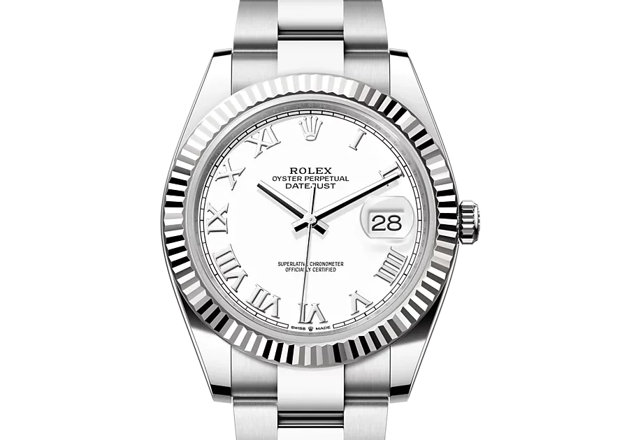 Rolex Datejust M126334-0023 Oyster, 41 mm, Oystersteel and white gold