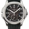 Patek Philippe Aquanaut Dual Time Black Dial Automatic Men's Watch 5164A-001