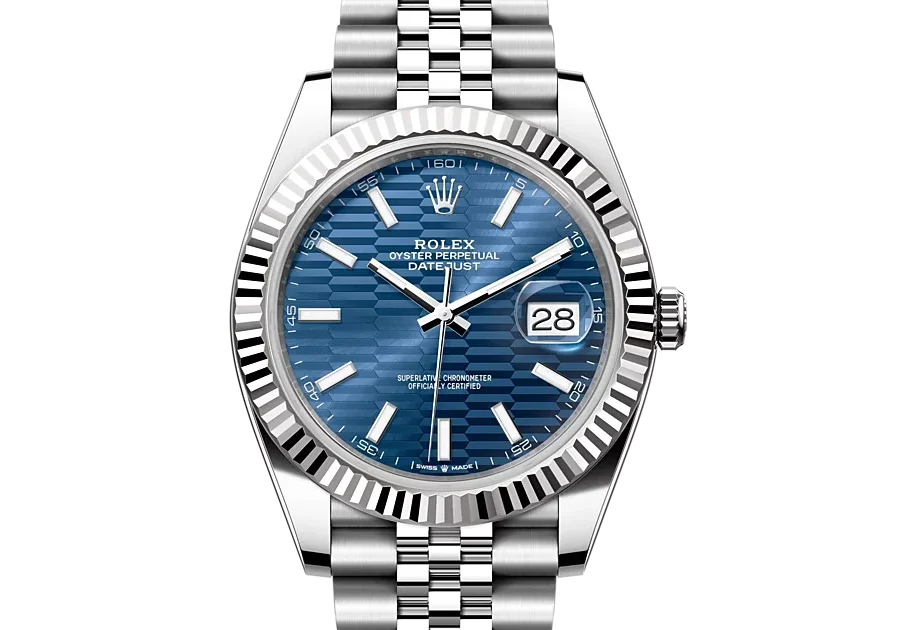 Rolex Datejust M126334-0002 Oyster, 41 mm, Oystersteel and White Gold