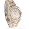 Datejust 31 White Mother of Pearl Roman Large VI set with Diamond Dial Diamond Bezel 18K Rose Gold Two Tone Ladies Watch 178341