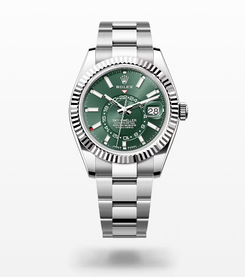 Rolex Sky-Dweller Green Dial Automatic 42mm Men's Watch 336934-0001