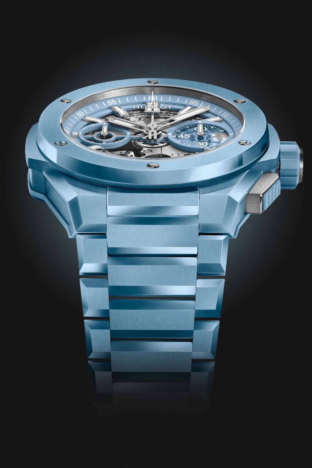 Hublot Big Bang INTEGRATED SKY BLUE CERAMIC Ref# 451.EX.5120.EX