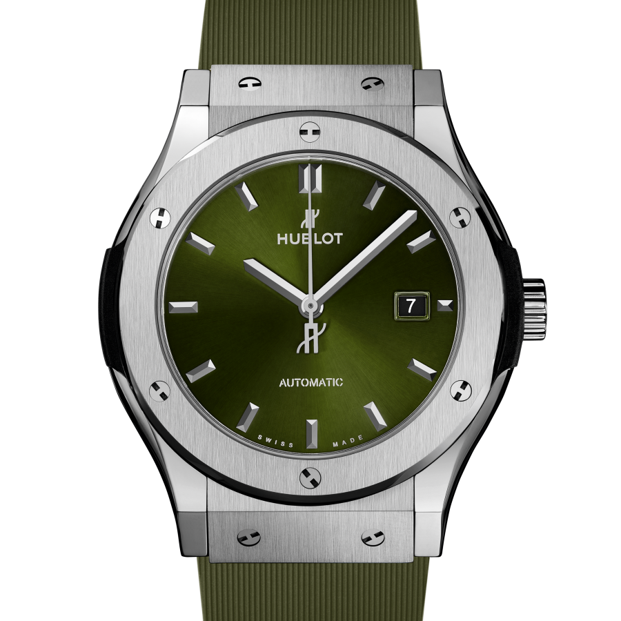 Hublot Classic Fusion Titanium Green Ref# 542.NX.8970.RX