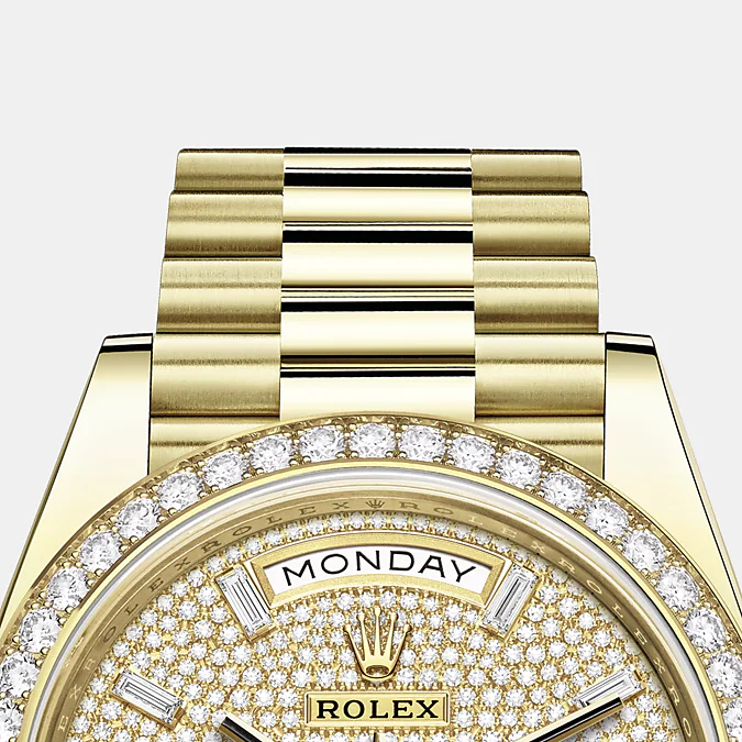 Rolex Day-Date, 40mm, 18k Yellow Gold and Diamonds, Ref# 228348rbr-0037