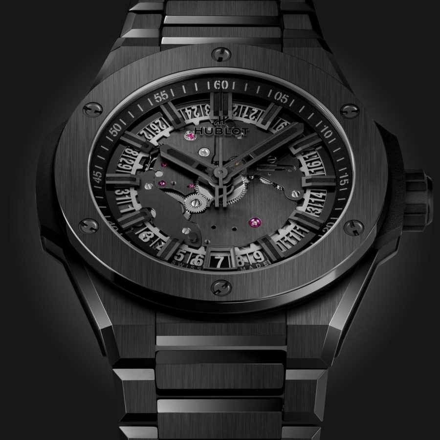 Hublot Big Bang INTEGRATED TIME ONLY ALL BLACK Ref# 456.CX.0140.CX