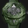 Hublot Big Bang SANG BLEU II GREEN CERAMIC Ref# 418.GX.5207.RX.MXM22