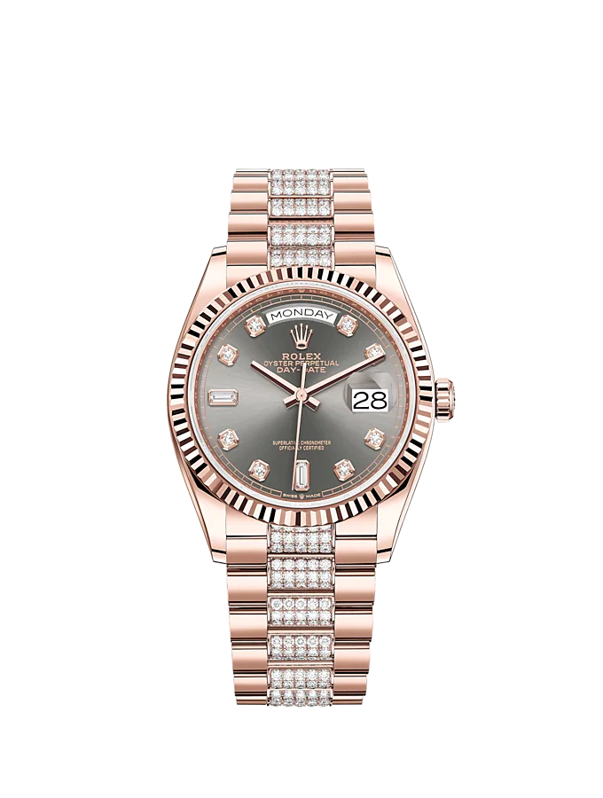 Rolex Day-Date, 36mm, 18k Everose Gold, Ref# 128235-0051