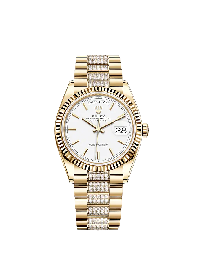 Rolex Day-Date, 36mm, 18k Yellow Gold, Ref# 128238-0082