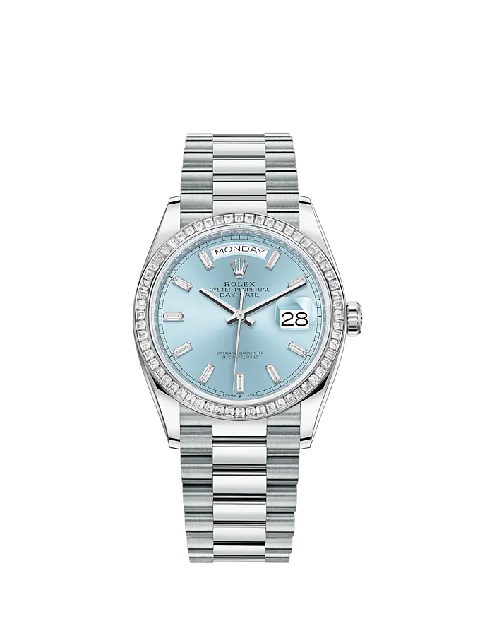 Rolex Day-Date 36mm, Platinum, Ref# 128396tbr-0003