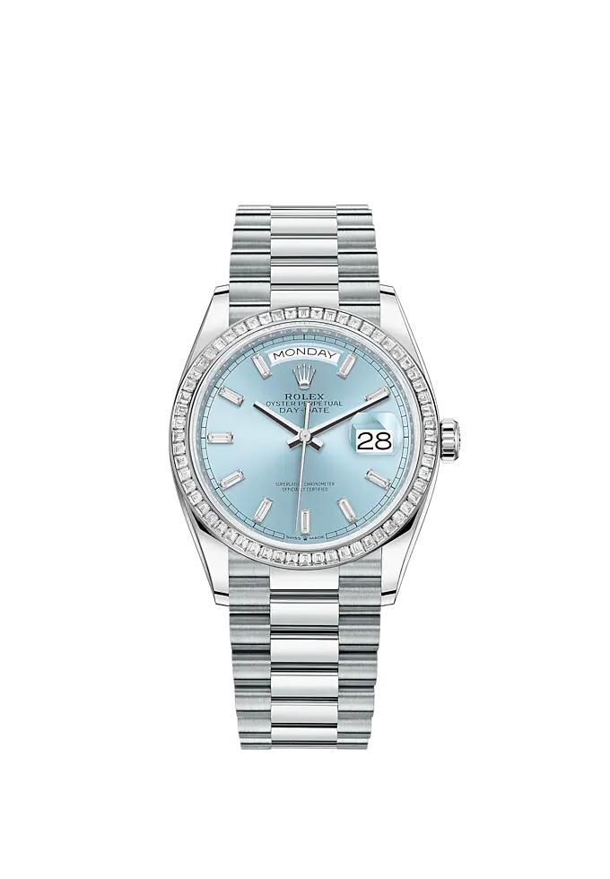 Rolex Day-Date 36mm, Platinum, Ref# 128396tbr-0003