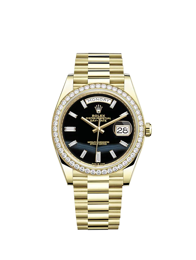 Rolex Day-Date, 40mm, 18k Yellow Gold and Diamonds, Ref# 228348rbr-0039