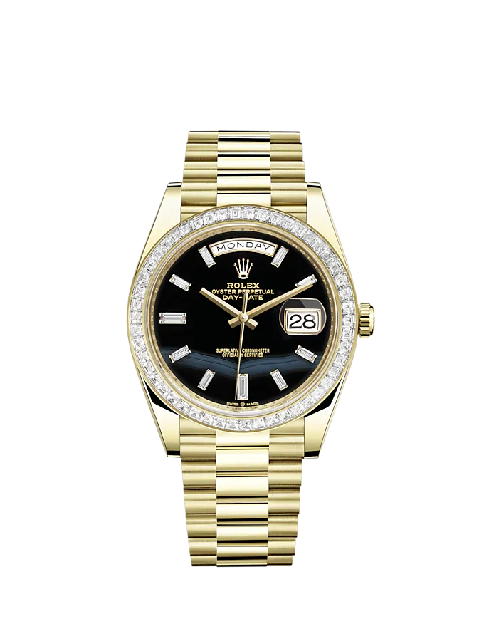 Rolex Day-Date, 40mm, 18k Yellow Gold and Diamonds, Ref# 228398tbr-0038