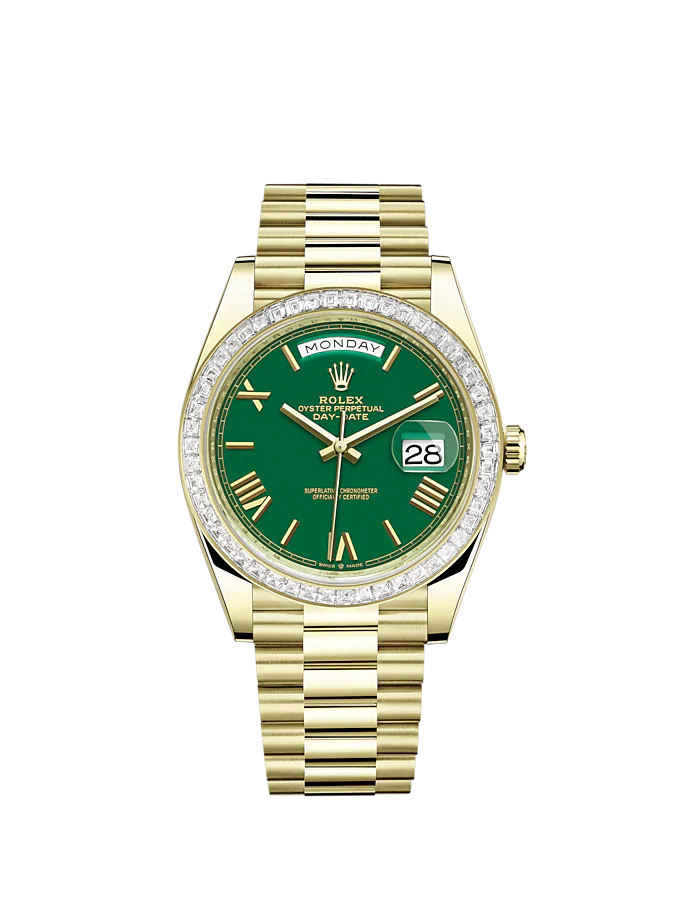 Rolex Day-Date, 40mm, 18k Yellow Gold and Diamonds, Ref# 228398tbr-0039