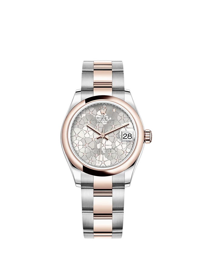 Rolex Datejust 31mm, Oystersteel and 18k Everose Gold and Diamonds, Ref# 278241-0031