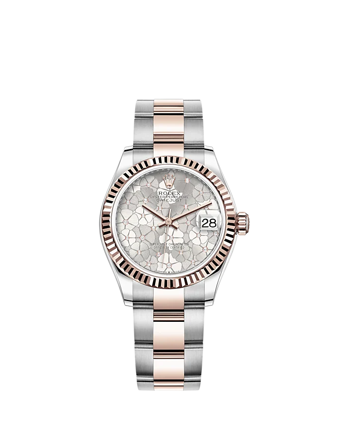 Rolex Datejust 31mm, Oystersteel and 18k Everose Gold and Diamonds, Ref# 278271-0031