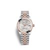 Rolex Datejust 31mm, Oystersteel and 18k Everose Gold with Diamonds, Ref# 278341rbr-0032