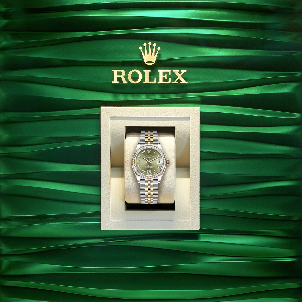 Rolex Datejust 31, Oystersteel, 18kt Yellow Gold and diamonds, Ref# 278383RBR-0016