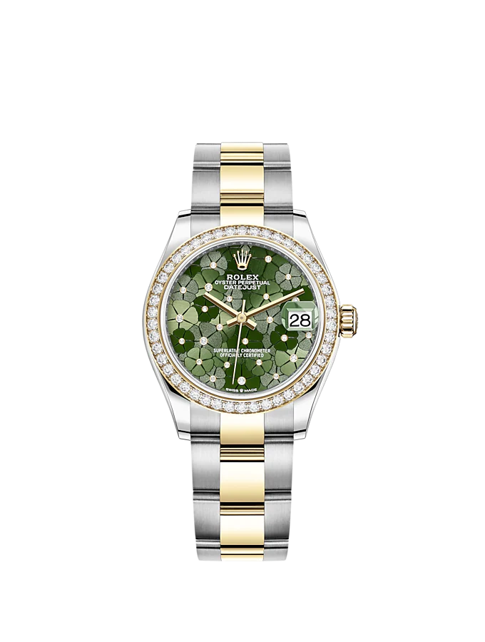 Rolex Datejust 31mm, Oystersteel and 18k Yellow Gold with Diamonds, Ref# 278383rbr-0031