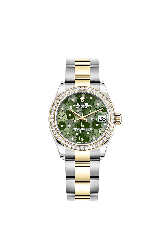 Rolex Datejust 31mm, Oystersteel and 18k Yellow Gold with Diamonds, Ref# 278383rbr-0031