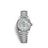 Rolex Lady-Datejust 28, Oystersteel and 18k White Gold, Ref# 279174-0009