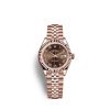 Rolex Lady-Datejust 28, 18k Everose Gold, Ref# 279175-0015