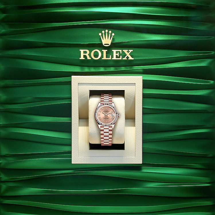 Rolex Lady-Datejust 28, 18k Everose Gold, Ref# 279175-0027