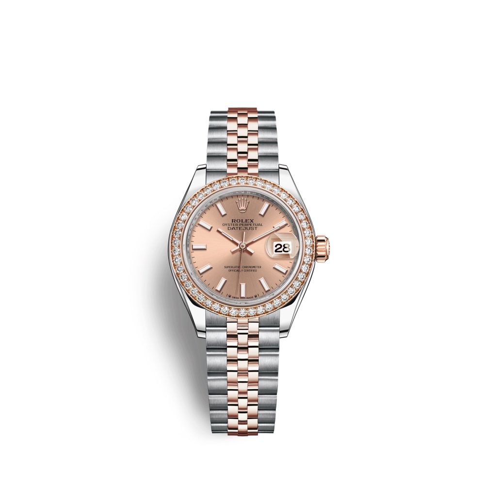 Rolex Lady-Datejust 28, Oystersteel and 18k Everose Gold, Ref# 279381RBR-0023