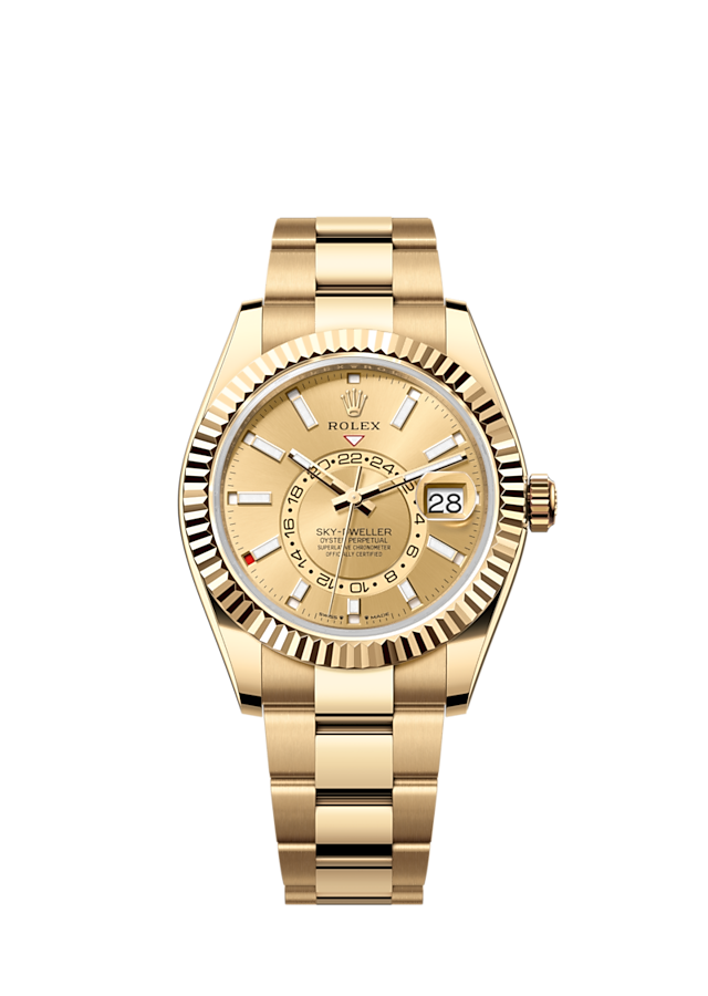 Rolex Sky-Dweller, 42mm, 18k Yellow Gold, Ref# 336938-0001