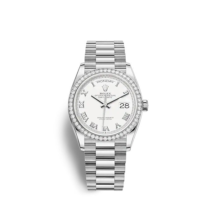 Rolex Day-Date 36 White gold Ref# 128349RBR-0025