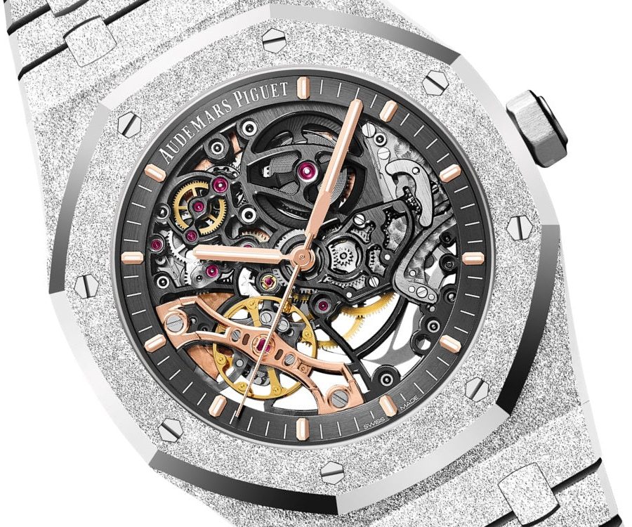 Audemars Piguet Royal Oak FROSTED GOLD DOUBLE BALANCE WHEEL OPENWORKED Ref# 15407BC.GG.1224BC.01