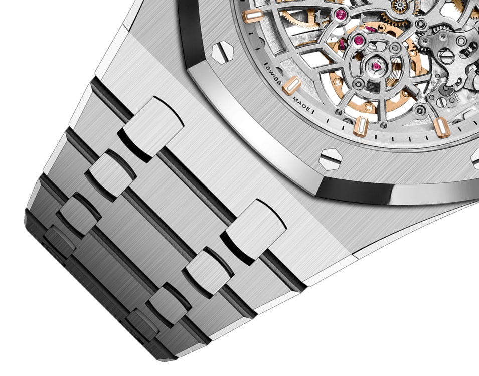 Audemars Piguet Royal Oak "JUMBO" EXTRA-THIN OPENWORKED "50TH ANNIVERSARY" Ref# 16204ST.OO.1240ST.01