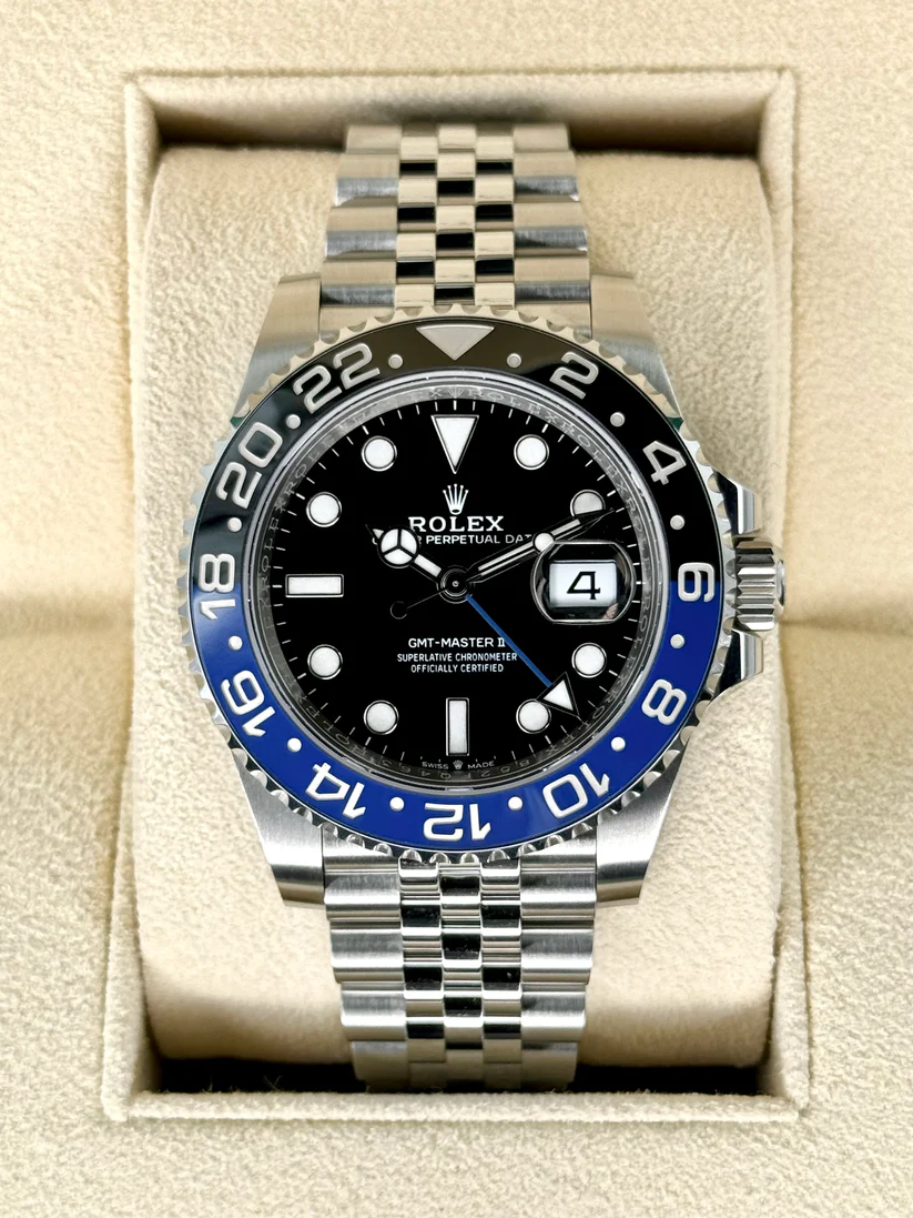 NEW 2024 Rolex GMT-Master II “Batgirl” 40mm 126710BLNR Jubilee Black Dial