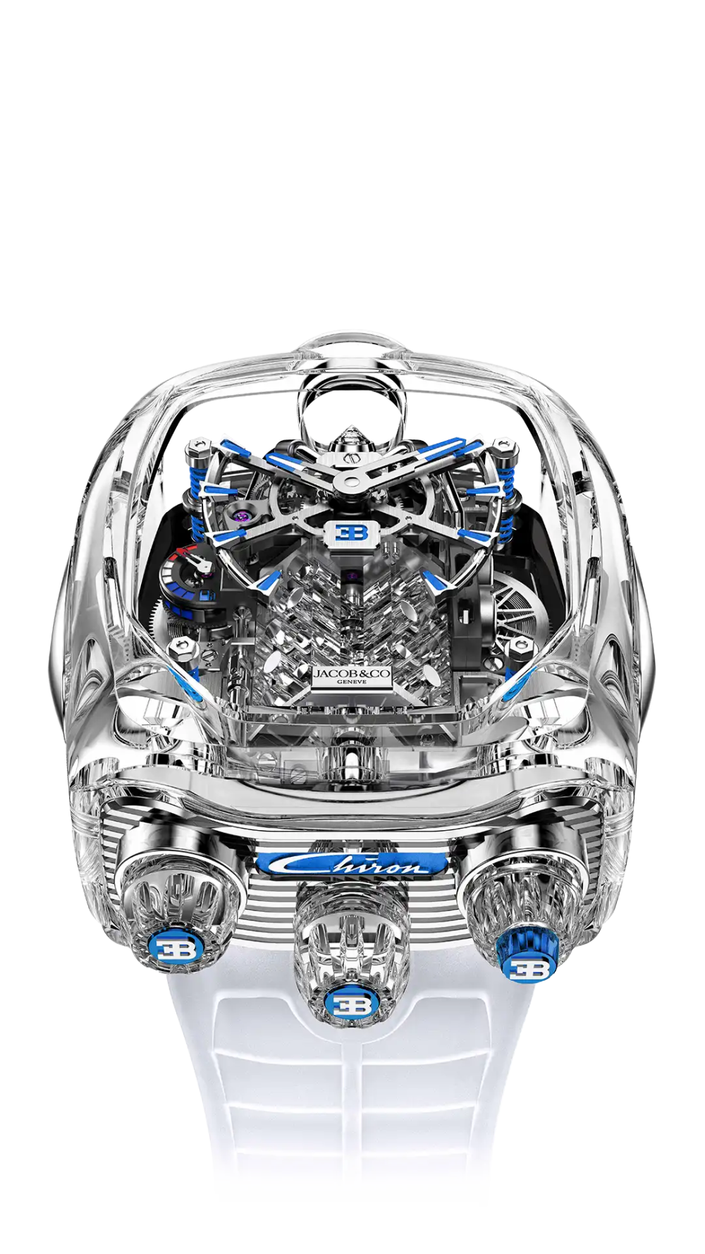 Bugatti Chiron Tourbillon Sapphire Crystal |  Clear Jacob & Co.