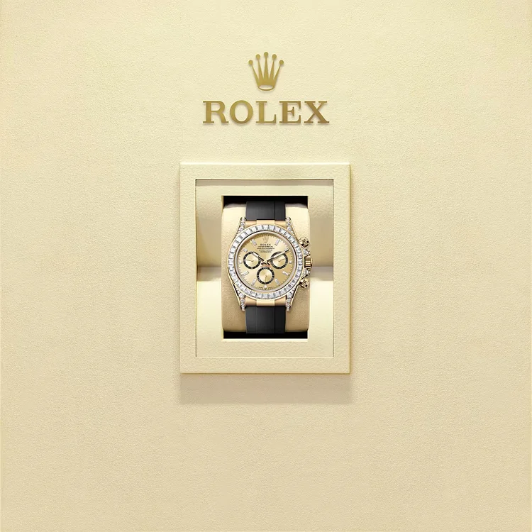 Rolex Cosmograph Daytona Oyster, 40 mm, yellow gold and diamondsReference 126538TBR