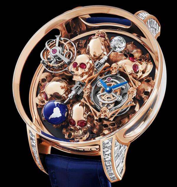 Jacob & Co. ASTRONOMIA TOURBILLON ART SKULLS Watch Replica AT802.40.BD.UB.ABALA Jacob and Co Watch Price