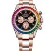 Rolex Daytona Rainbow 116595RBOW: Black Dial, Diamond Bezel, Oyster Bracelet, Rose Gold Watch