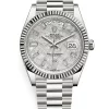 Rolex Day-Date 40 Presidential 228239 Fluted Bezel Baguette Diamond Meteorite Dial