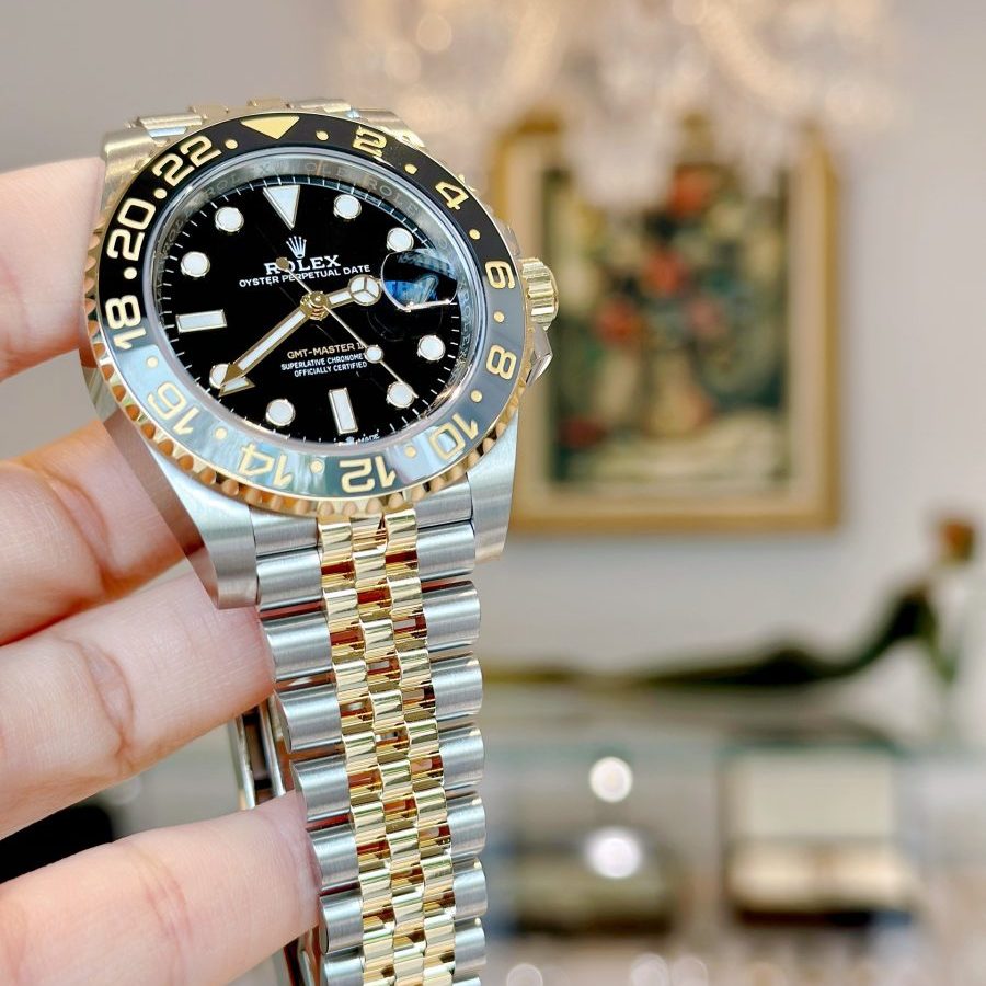 Rolex GMT-Master II M126713GRNR-0001 Black Adam Oystersteel and Yellow Gold