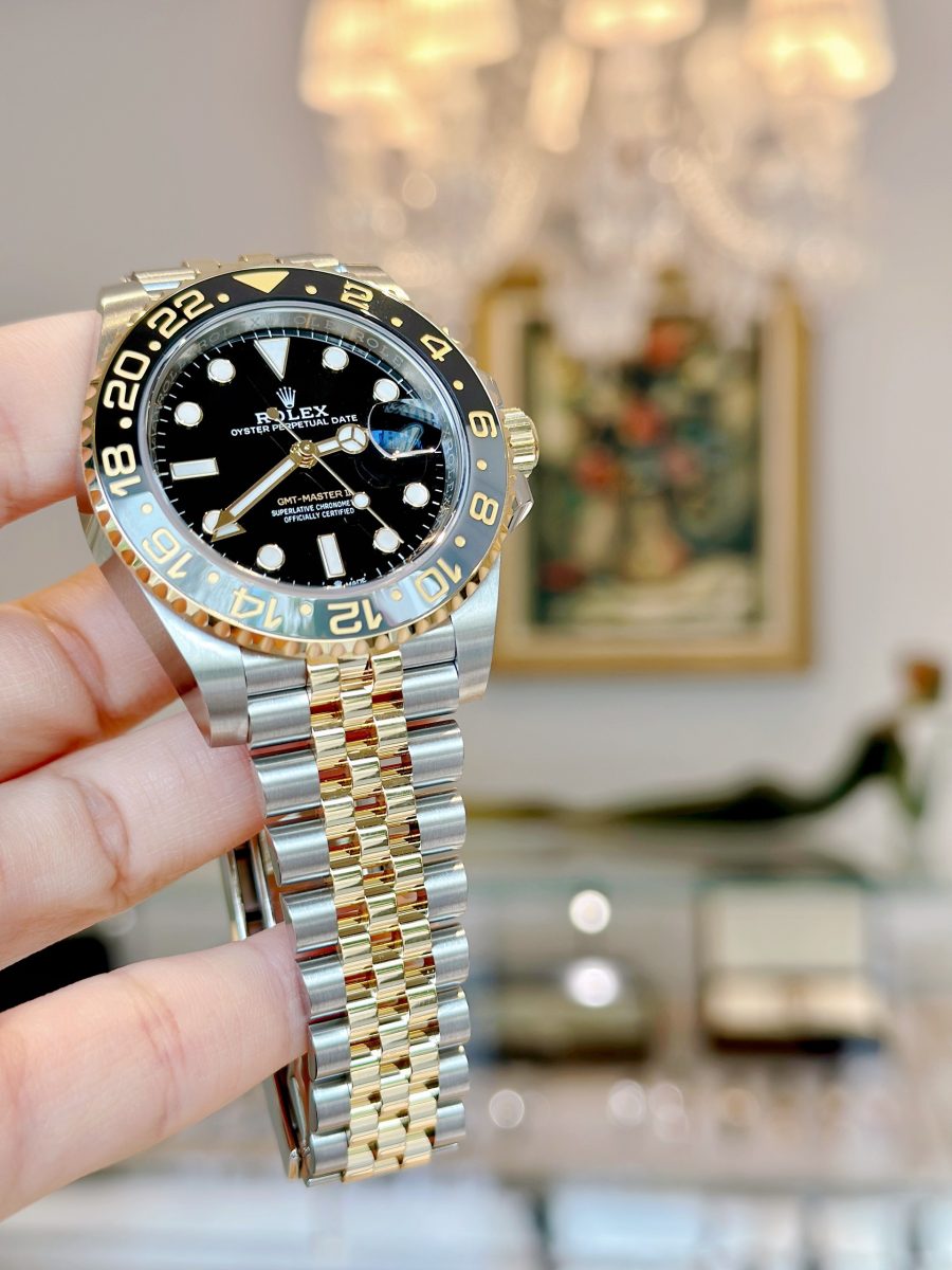 Rolex GMT-Master II M126713GRNR-0001 Black Adam Oystersteel and Yellow Gold