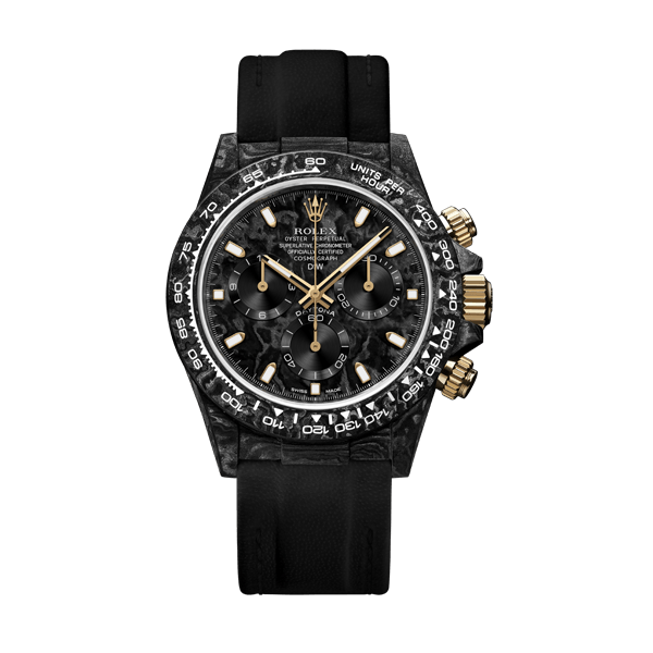 ROLEX Diw Daytona black & gold 40mm oyster carbon