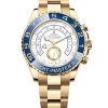 Rolex Yachtmaster II 44, 18k Yellow Gold, White Arabic Dial, Oyster Bracelet Mens Watch 116688-0002