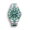 Rolex Submariner Iced Out Ref.116610LV 40mm Green Diamond Bezel