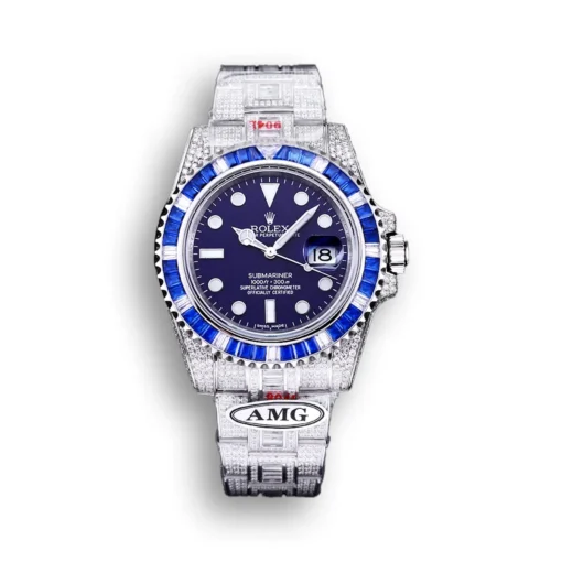 Rolex Submariner Iced Out Ref.116619LB Blue Dial