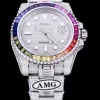 Rolex Submariner Iced Out Ref.116610LN 40mm Rainbow Bezel