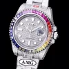 Rolex Submariner Iced Out Ref.116610LN 40mm Rainbow Bezel