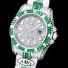 Rolex Submariner Iced Out Ref.116610LN 40mm Green-White Bezel