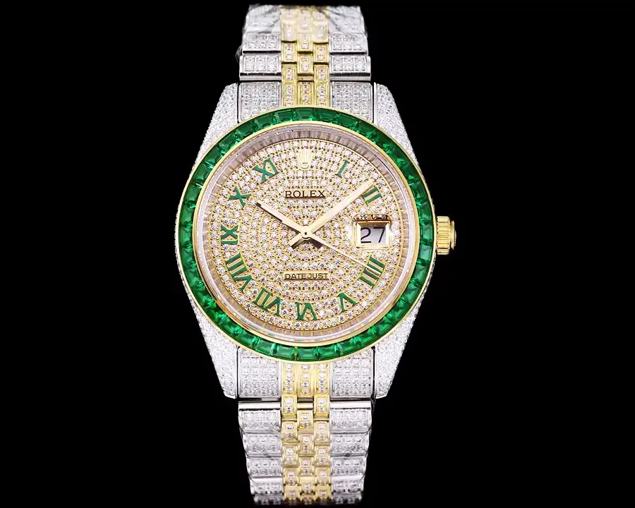 Rolex Datejust Ref.126300 41mm Dial Full-Diamond Yellow Gold