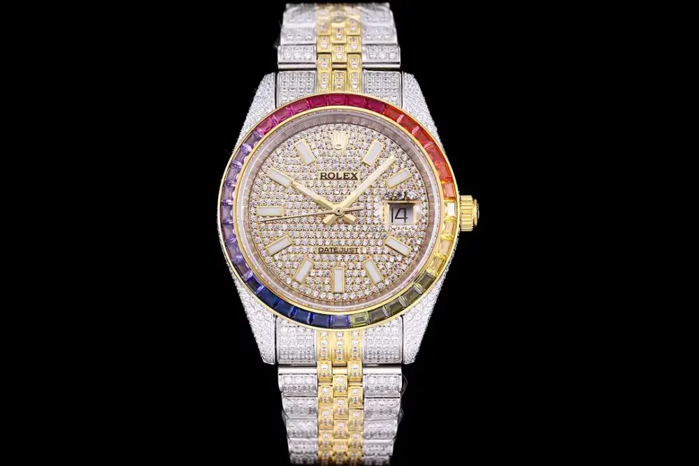 Rolex Datejust Ref.126300 41mm Dial Full-Diamond Rainbow