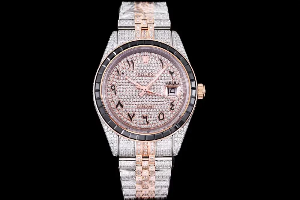 Rolex Datejust Ref.126300 41mm Arabic Dial Full-Diamond Rose Gold