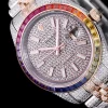 Rolex Datejust Ref.126300 41mm Dial Full-Diamond Rainbow Bezel